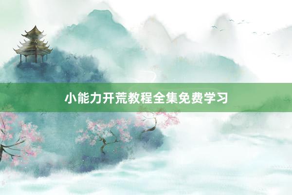 小能力开荒教程全集免费学习